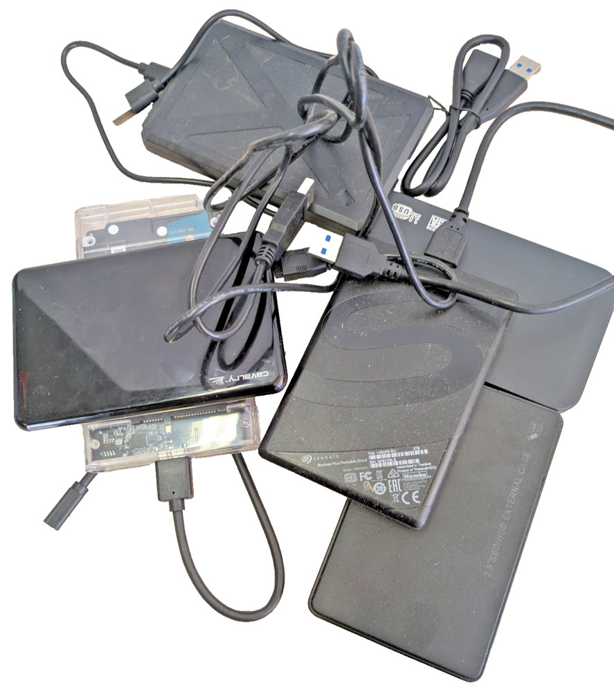 External Hard Disk Drive Backup various models 500 GB /w Cable *TESTED*