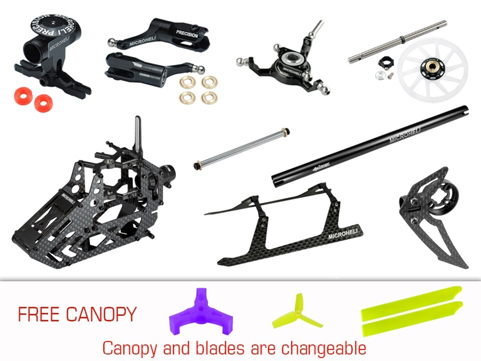 Microheli CNC Performance Package (BLACK) - BLADE 150 S / Smart