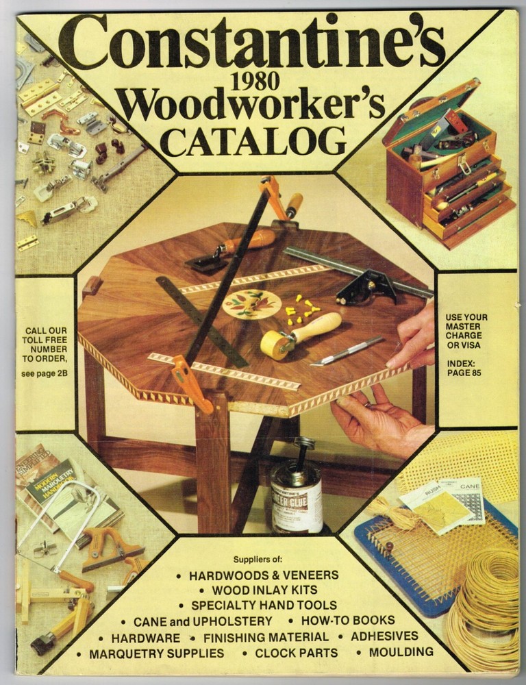 CONSTANTINE WOODWORKER'S Catalog 1980 in Fine+ condition