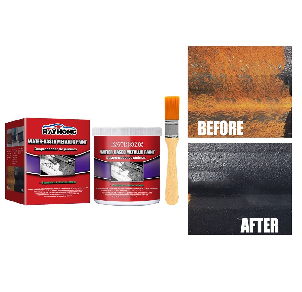 2PCS 100ML Metal Rust Remover Water-based Metallic Paint Rust Conversion Agent