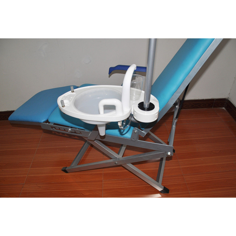 Mobile Dental Folding Chair Unit+Flushing Water Supply System+LED Light
