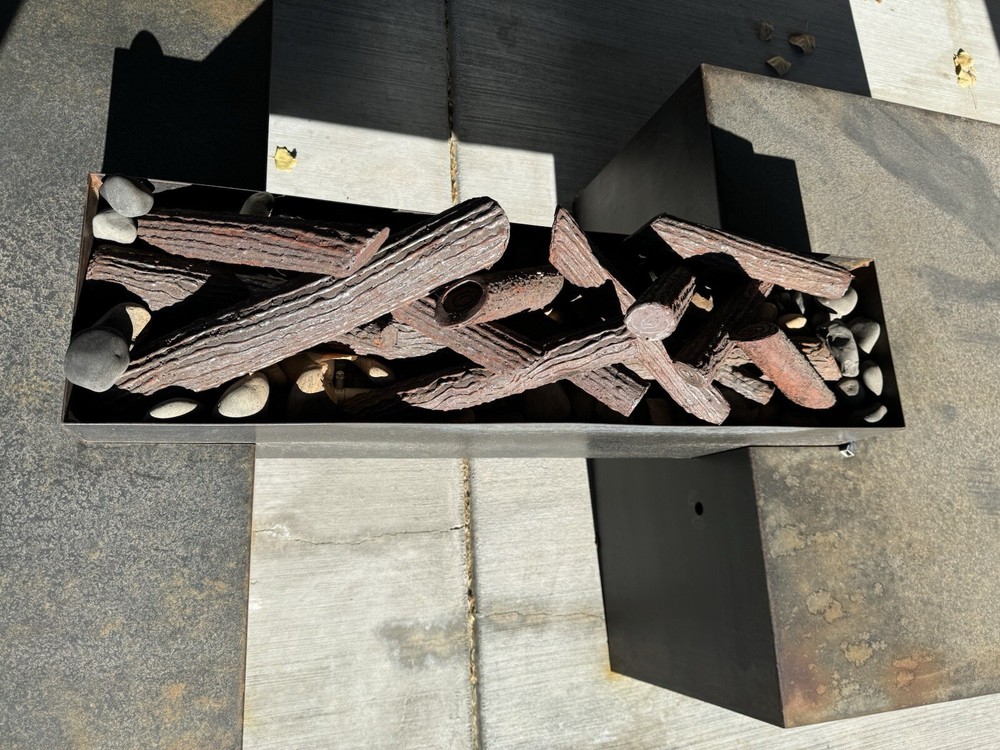 Large Ironwood Steel Log For Fireplace Or Firepit