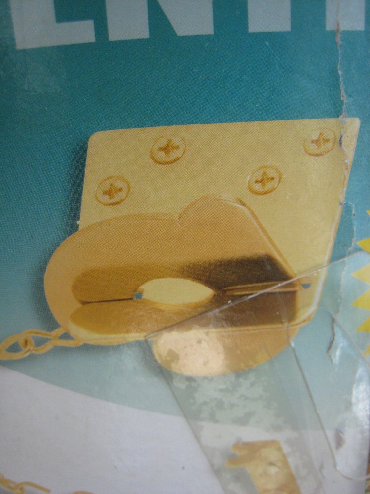 DEFENDER SECURITY U 9494 Brass Plated Texas Security Bolt