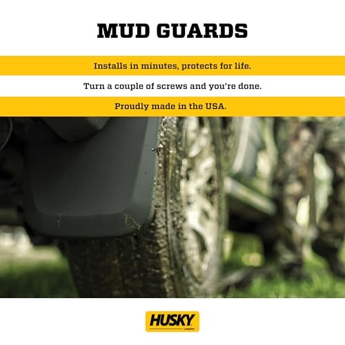 Mud Guards | Rear Mud Guards - Black | Custom Rear Mud Guards Silverado/Sierra