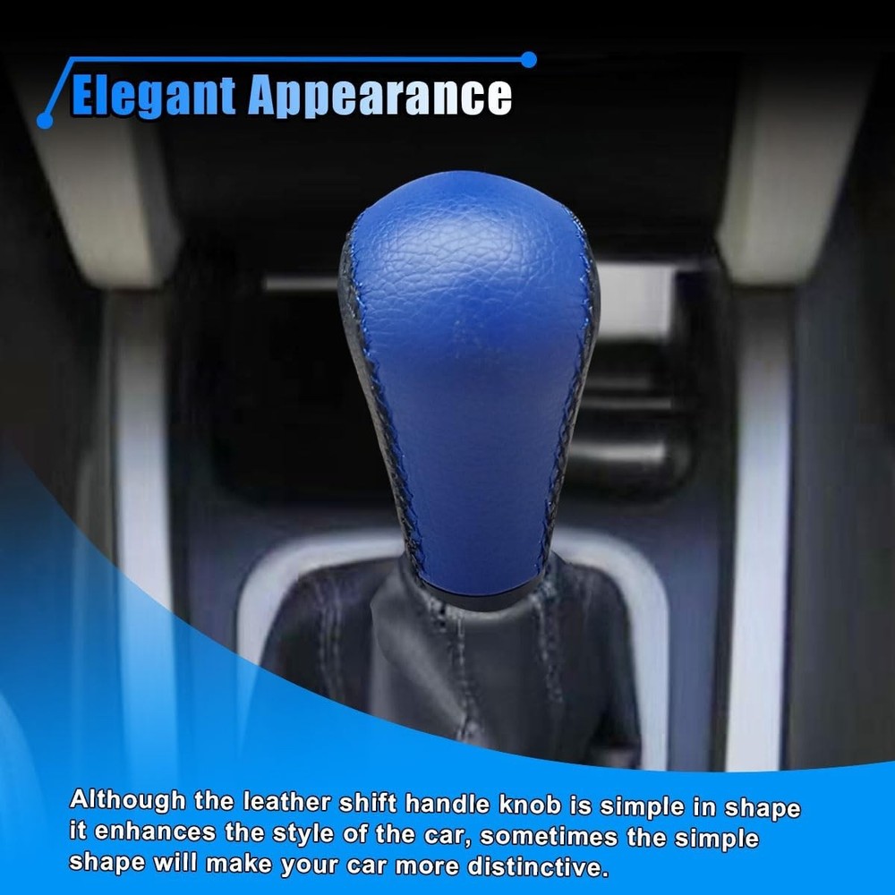 5 Speed Shifter Knobs, Manual Transmission Shift Knob, Black/Blue