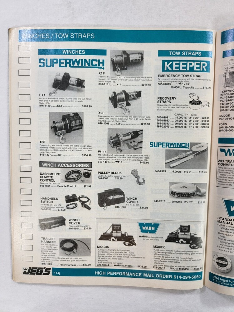 1991 JEG'S Spring High Performance Automotive Catalog - Genuine