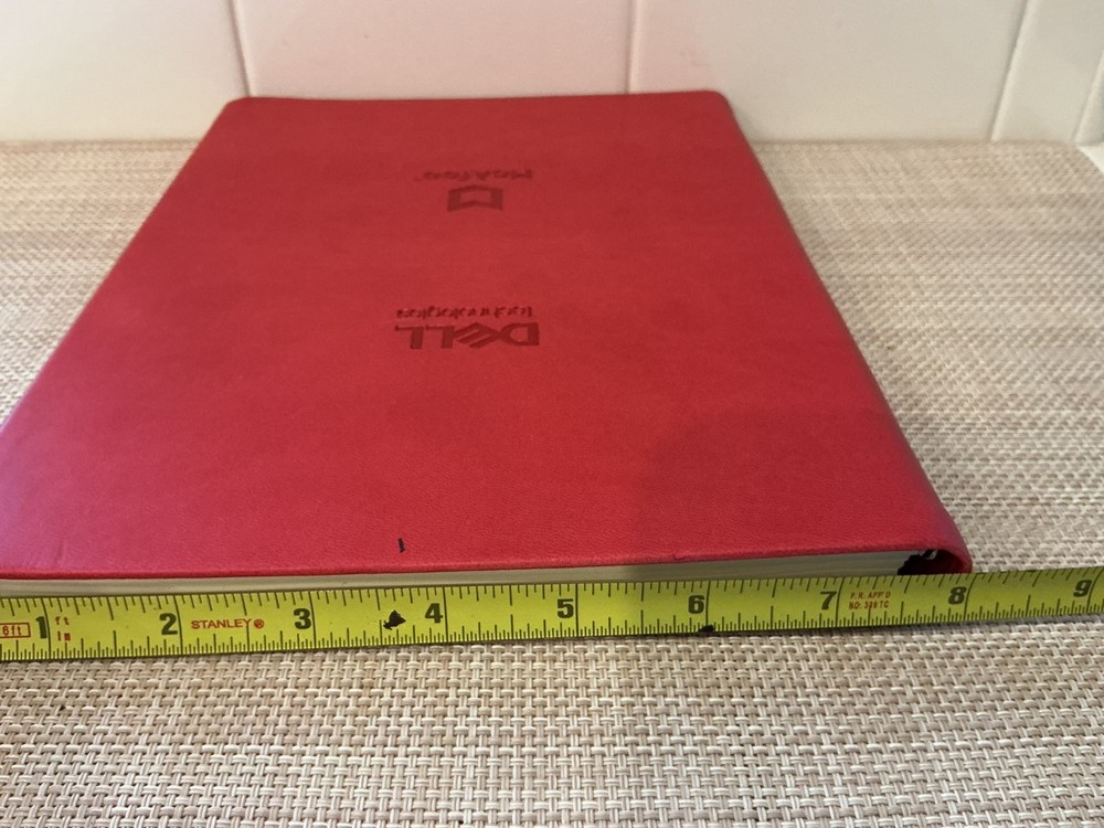 Castelli Made in Italy RED Lined Notebook Journal "DELL Technologies/McAfee"