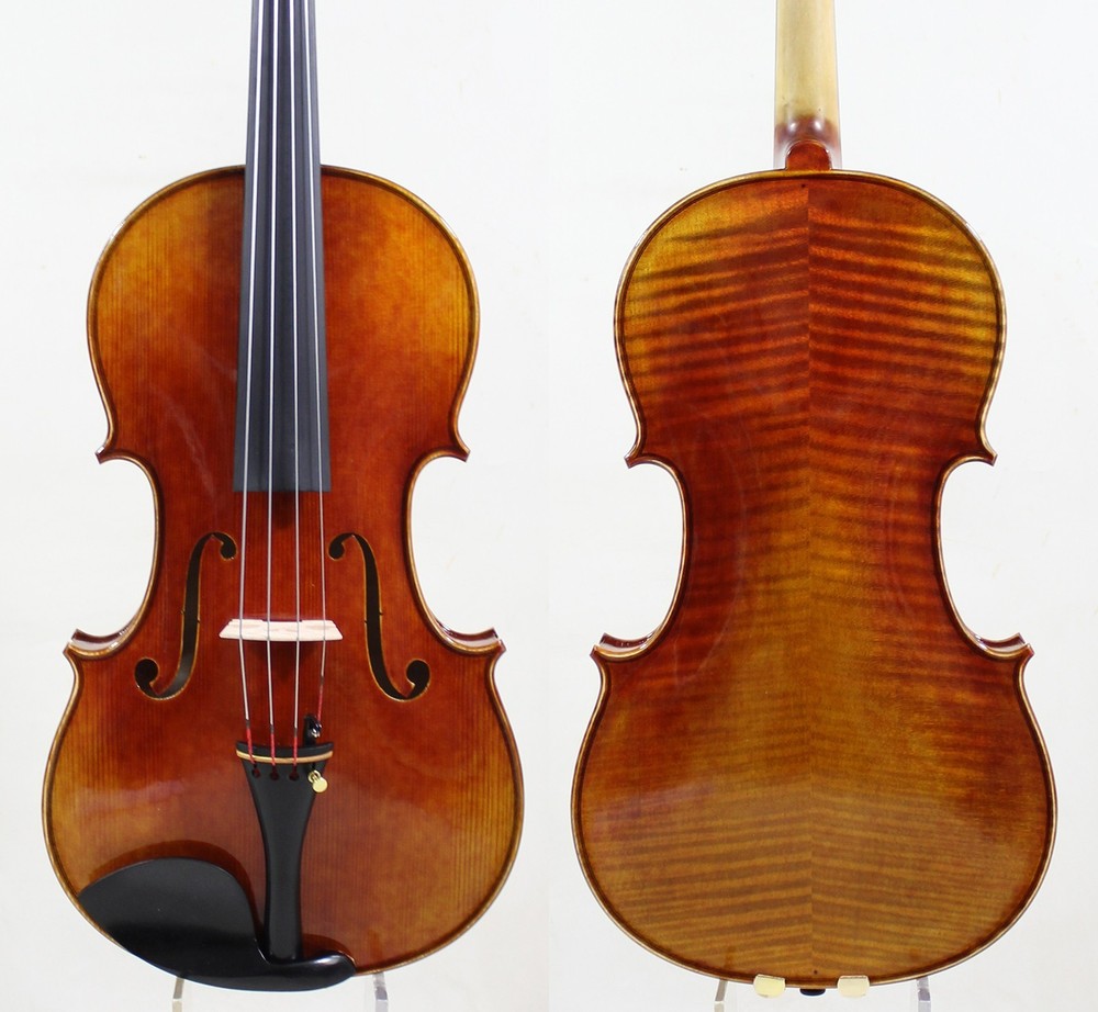 Master Performance!A Strad Viola Copy,16",Aubert bridge! #8878