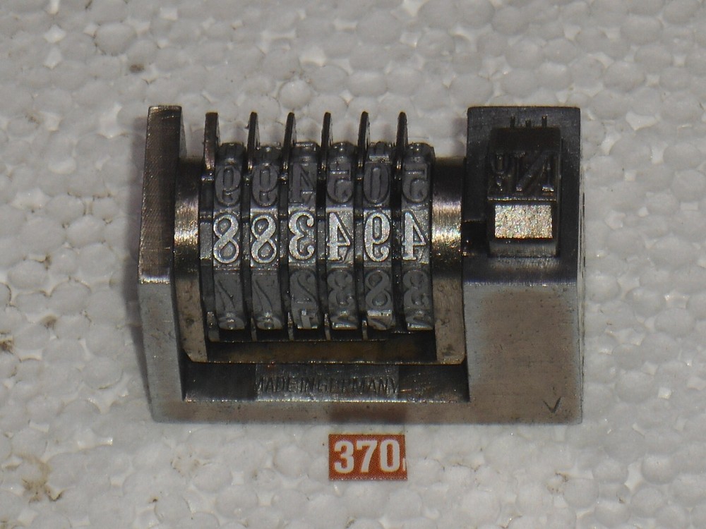 REX /SUNUM | Reverse letterpress numbering machine | 370