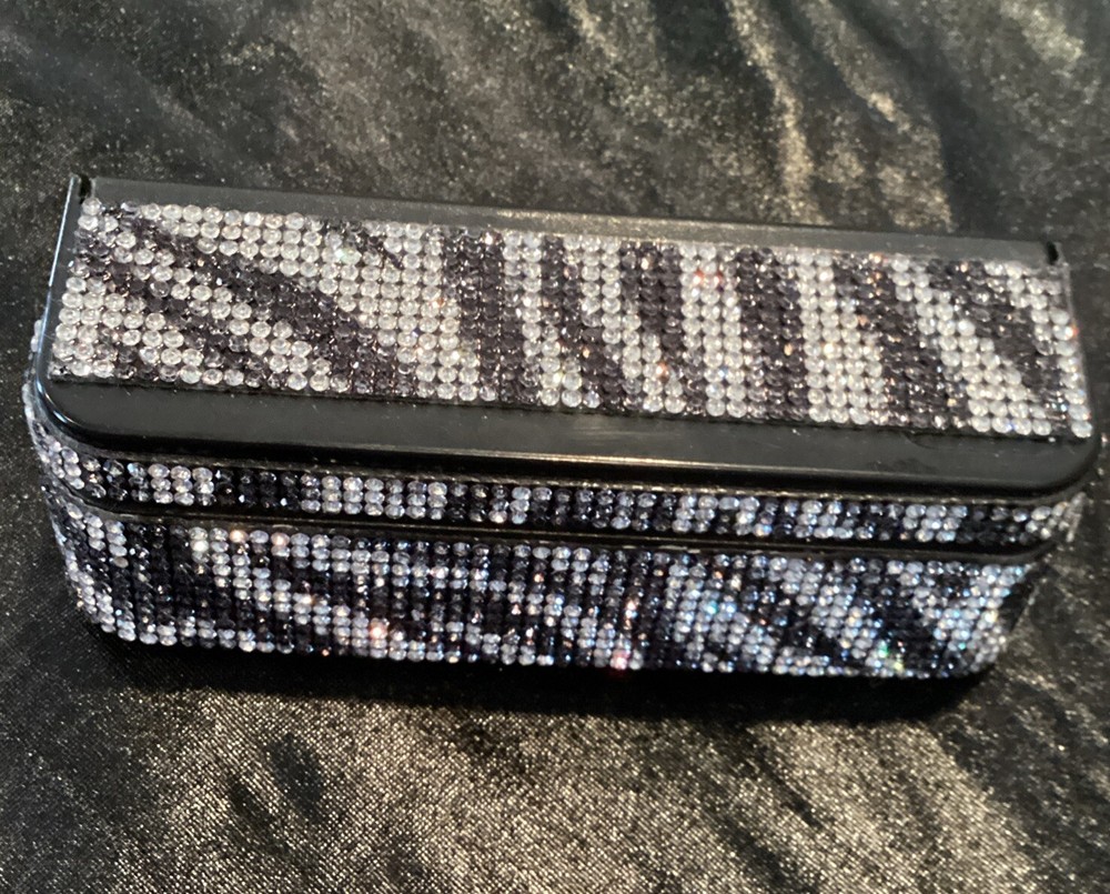 Zebra Printed Bling Coin Holder