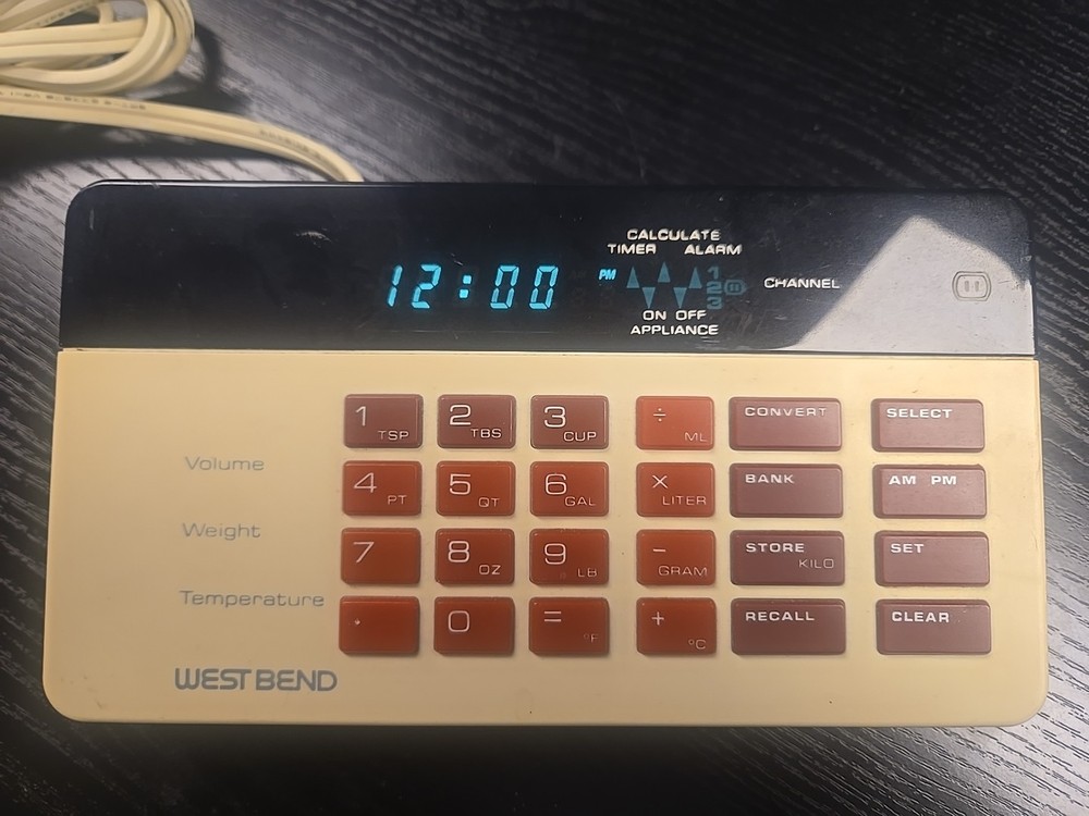 Vintage West Bend Kitchen Controller Mult-function Advanced Appliance - 40003