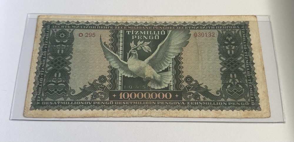 1945 Hungary TizMillio Pengo