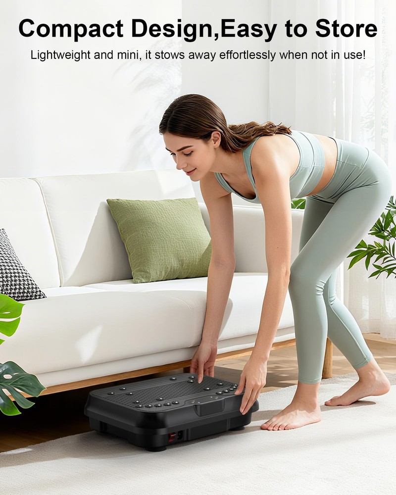 Shake Plate, Vibration Plate Exercise Machine for Lymphatic Drainage, 400 Lbs...