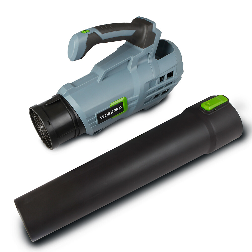 WORKPRO 20V Cordless Leaf Blower with 5 Adjustable Speeds 350 CFM Quick Charger