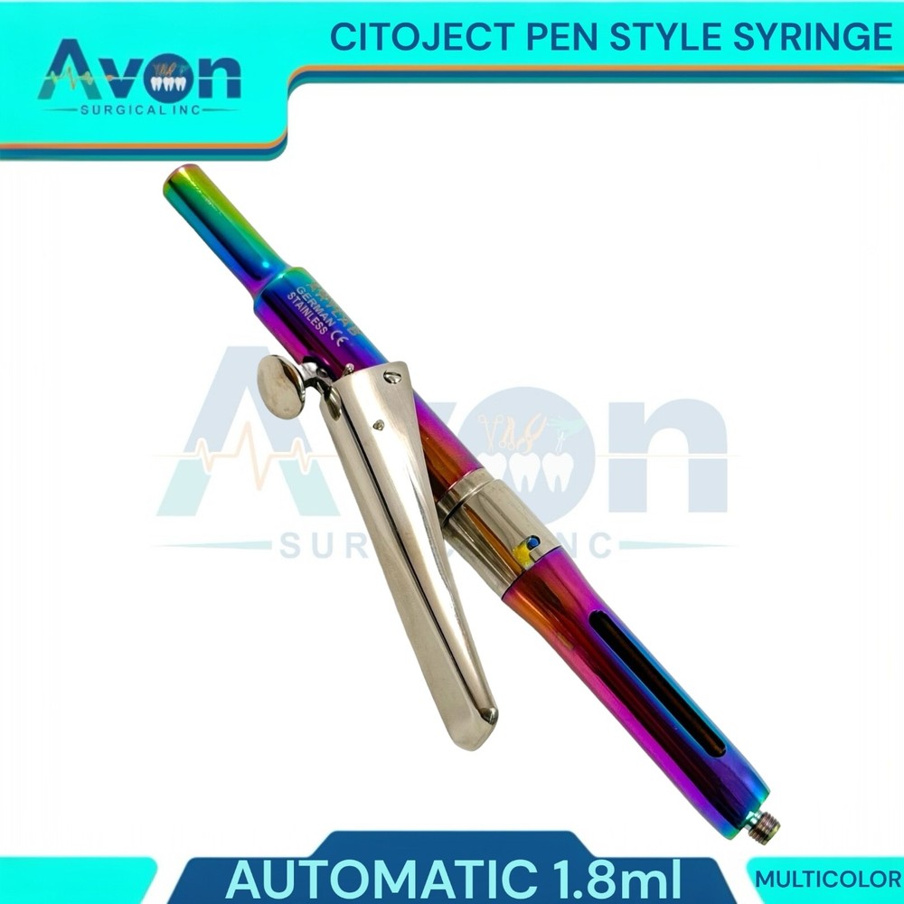 1 Ea Automatic Dosage Citoject Pen Syringe, 1.8mL, Multicolor - Dental Tools