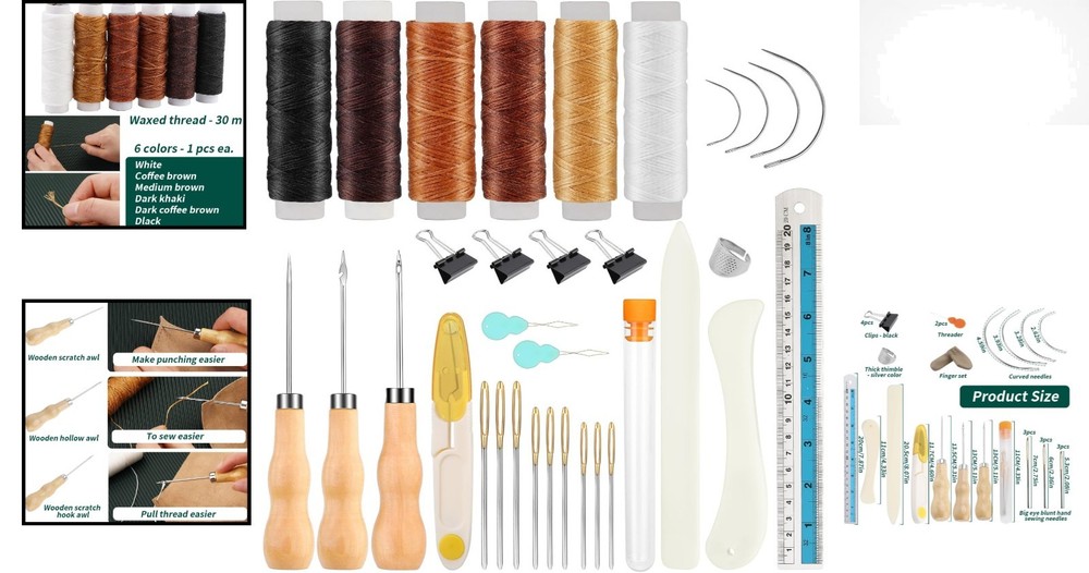 Comprehensive Crafting Book Binding Kit: Perfect for Leather & Paper Projects