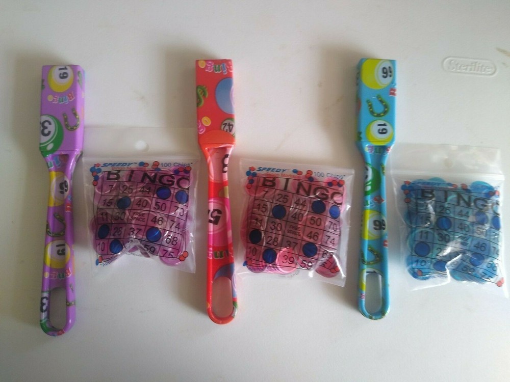 Bingo Designer Magnetic Wands Chips Sets Assorted Colors