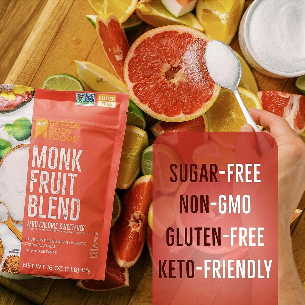 Zero Calorie Monk Fruit Sweetener Blend – 1 lb