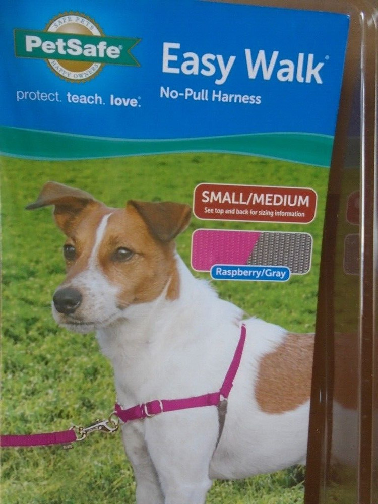 PetSafe Easy Walk Harness Small/Medium (Raspberry/Gray)  No Pull Harness