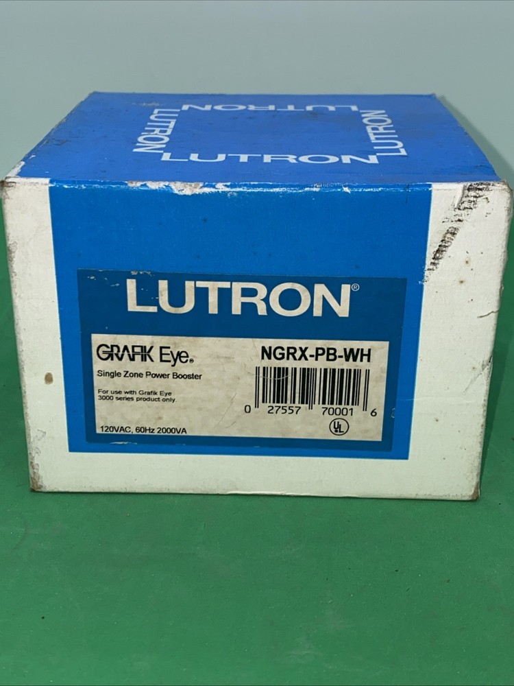 LUTRON GRAFIK EYE NGRX-PB-WH Power Booster, 3000 Series Control Unit