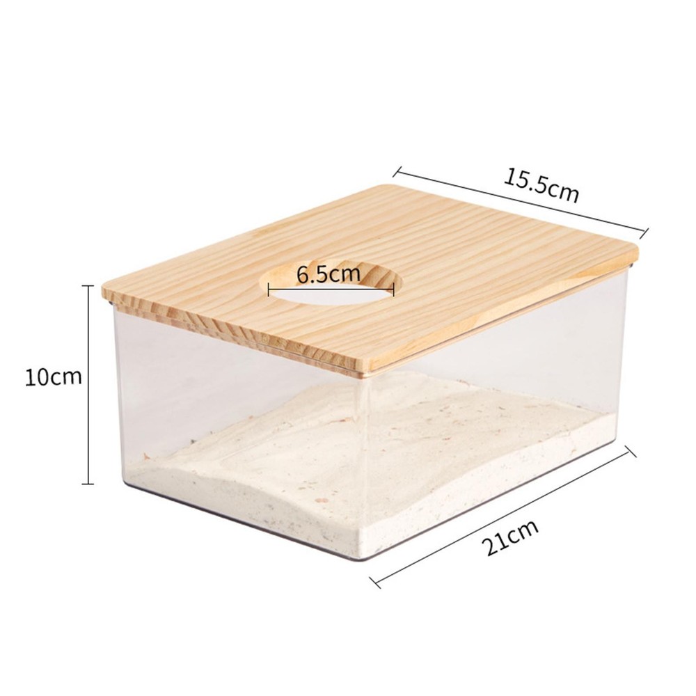 Hamster Sand Bath Container Hamster Bathroom Digging Sand Container Chinchilla