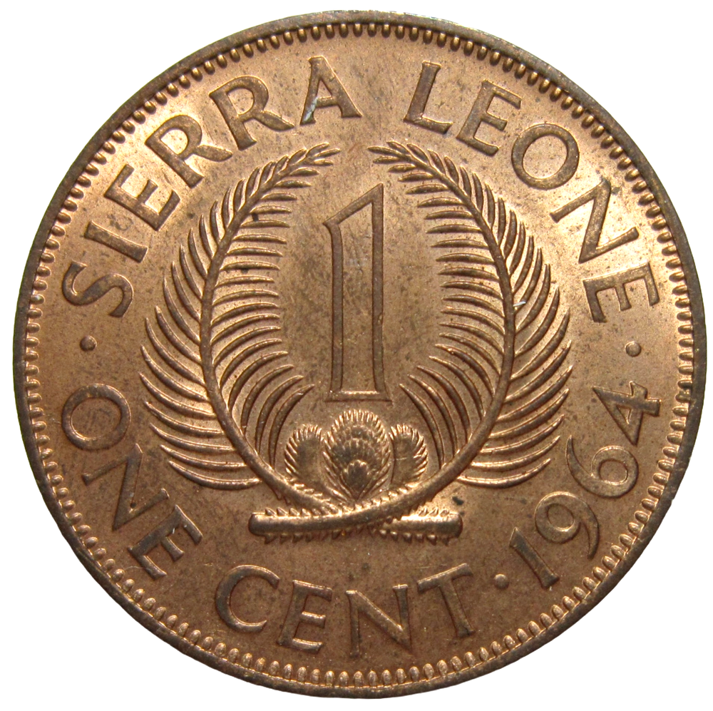 SIERRA LEONE. 1 CENT, 1964.