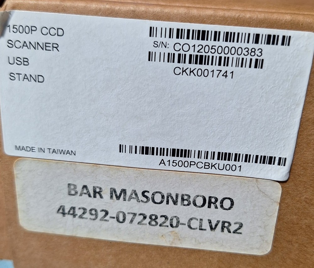 Cipherlab USB 2D/1D Handheld Barcode Scanner 1504P KIT (Scanner, Stand & Cable)