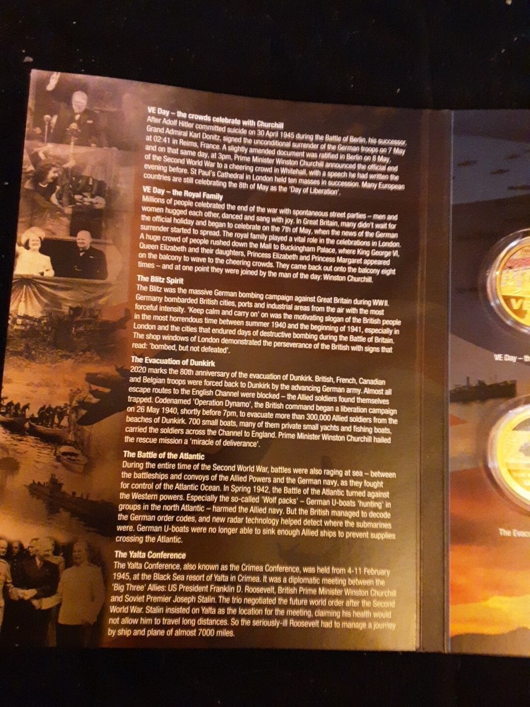 Remembering WWII 1939-1945 6 Coin Set