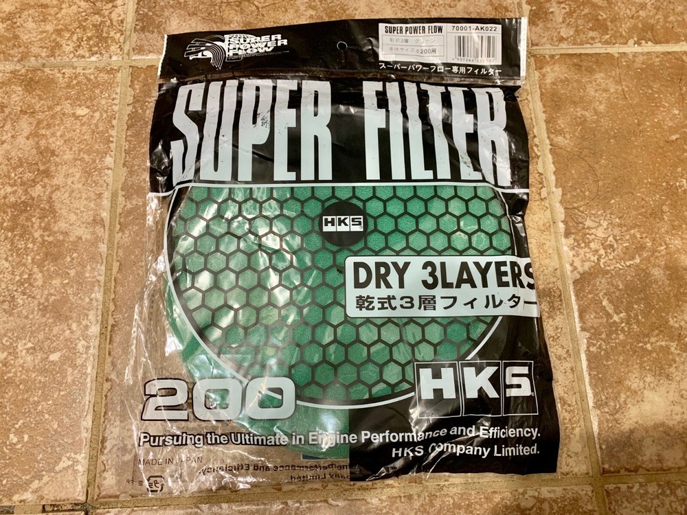 NEW HKS Super Power Flow Dry 3 Layer Element Replacement Intake Air Filter 200mm