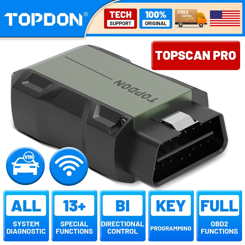 2026 TOPDON TOPSCAN PRO Automotive Diagnostic Service Tool Code Reader Scanner