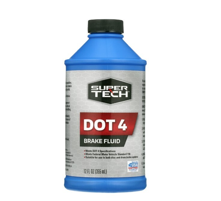 Super Tech Dot 4 Brake Fluid, 12 fl oz