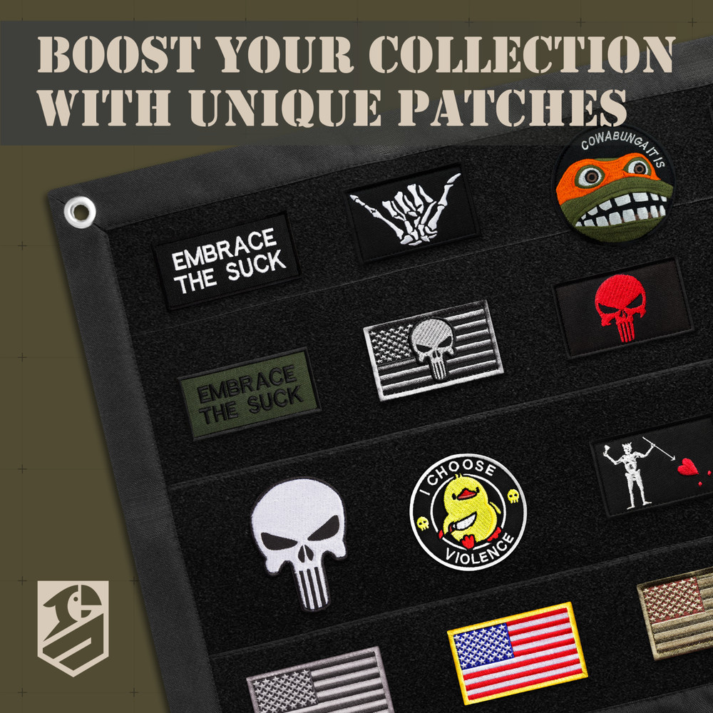 2 Pcs Embrace The Suck Patch Set, Embroidered Hook and Loop Patches