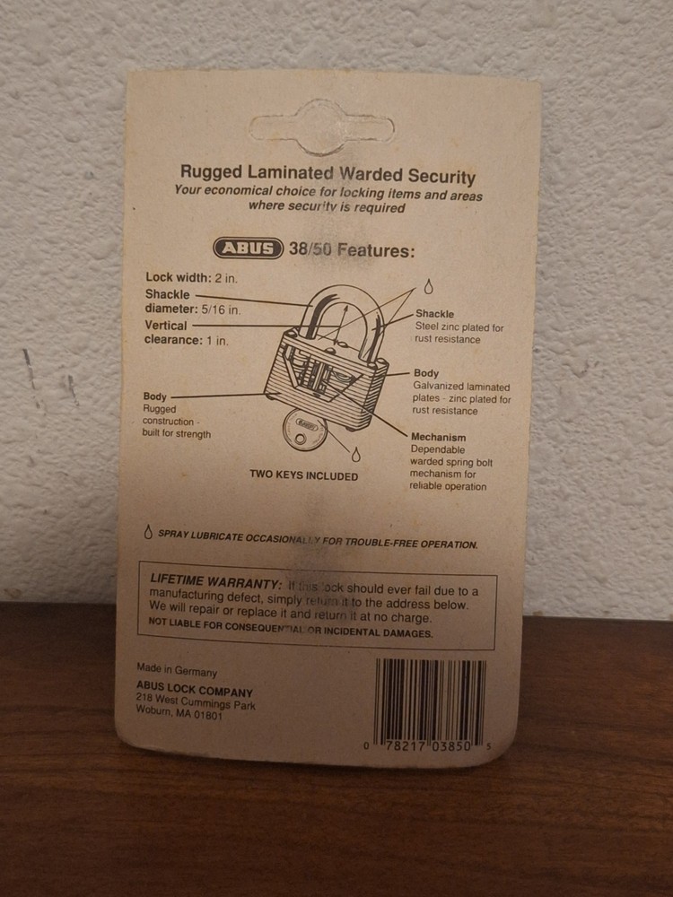VTG Abus Padlock 38/50C
