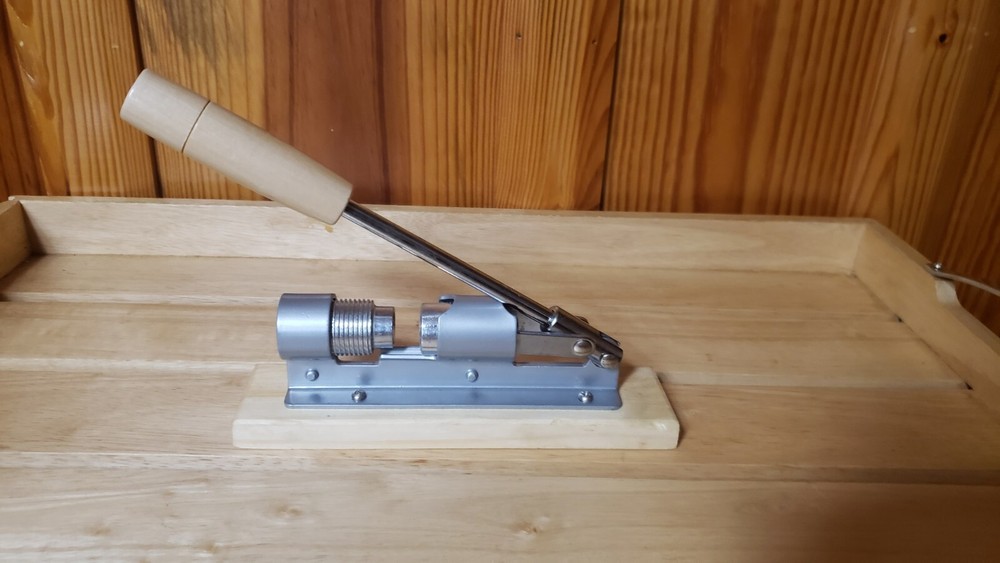 Heavy Duty Pecan and Nut Cracker Tool, Wood Base and Adjustable Handle, Easy Use