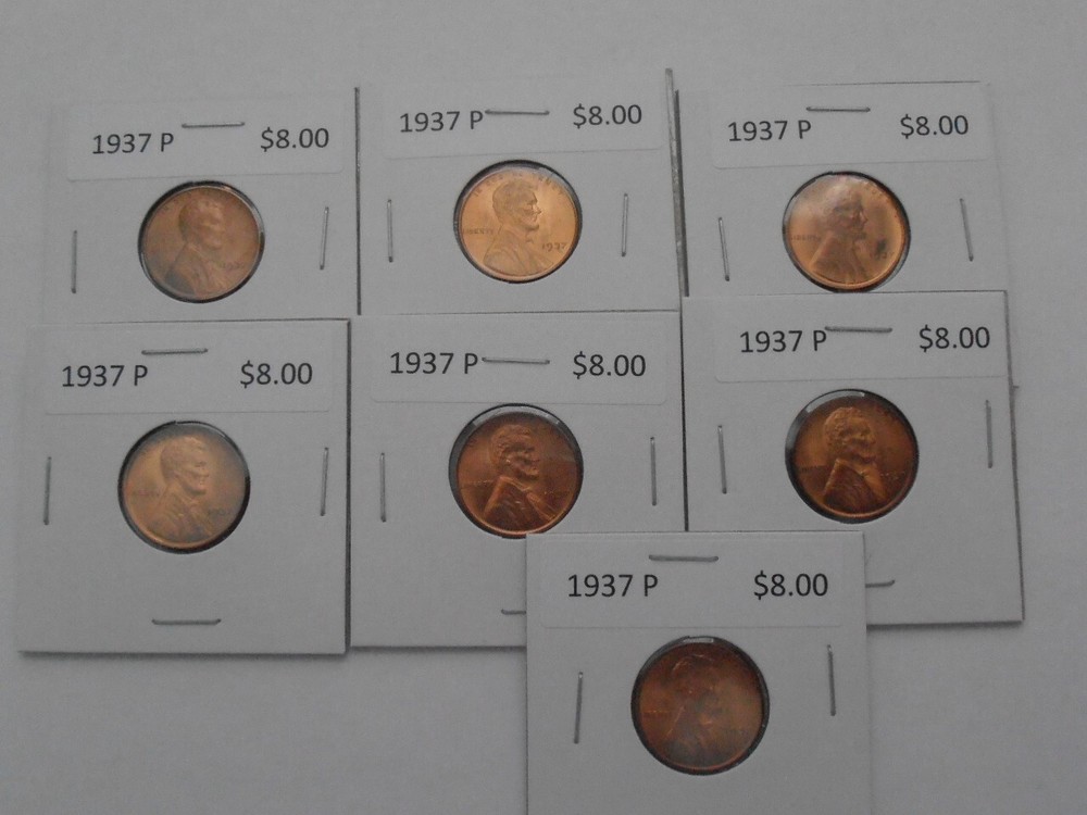 1937 P Lincoln Cent - ONE BU cent