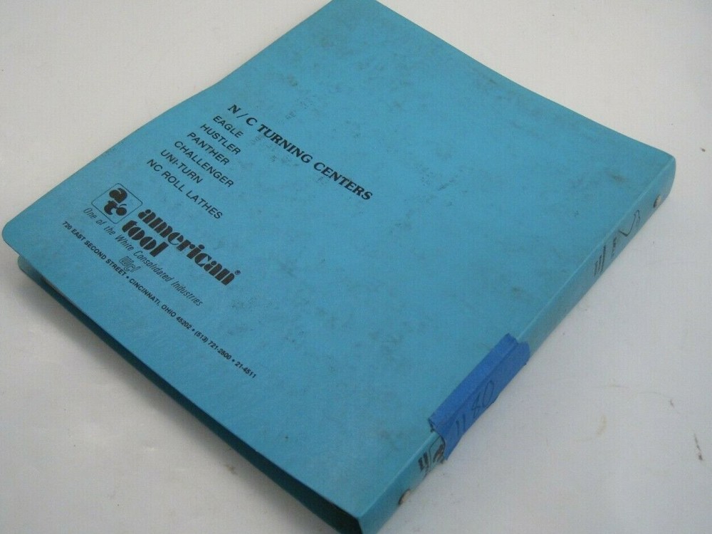 Eagle 2000 Turning Center Programming Manual (Model 2010) - Prepaid Shipping