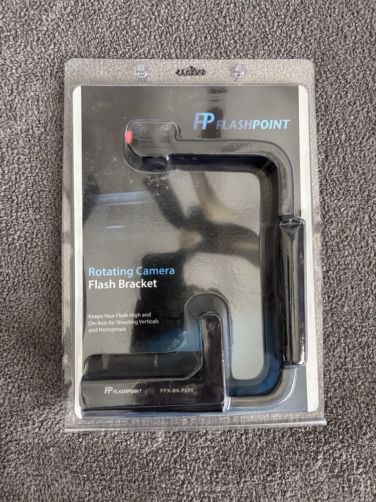 Flashpoint Rotating Camera Flash Bracket FPX-BK-FL05 On-Axis Vertical NEW