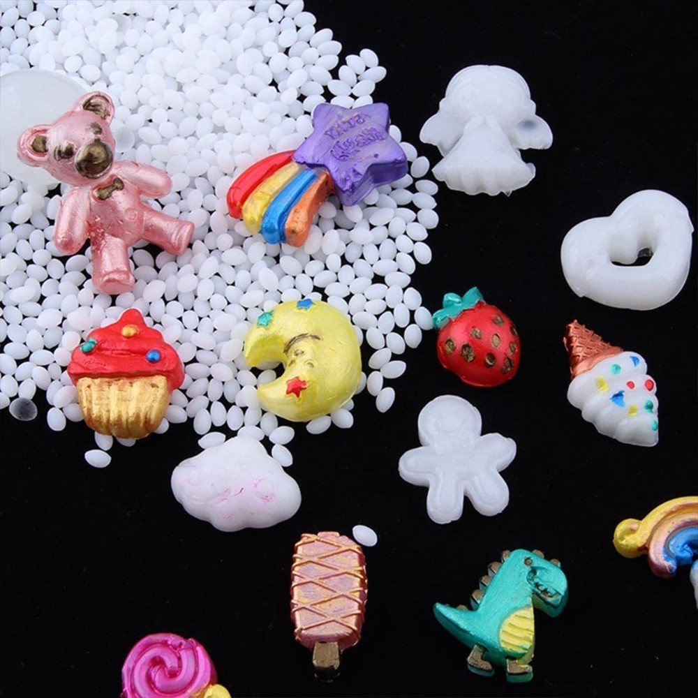 Reusable Moldable Thermoplastic Beads Plastic Pellets Polymorph DIY Craft