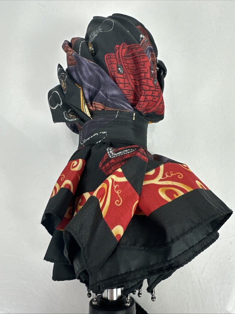 Brighton Black & Red Accessory Pattern Umbrella