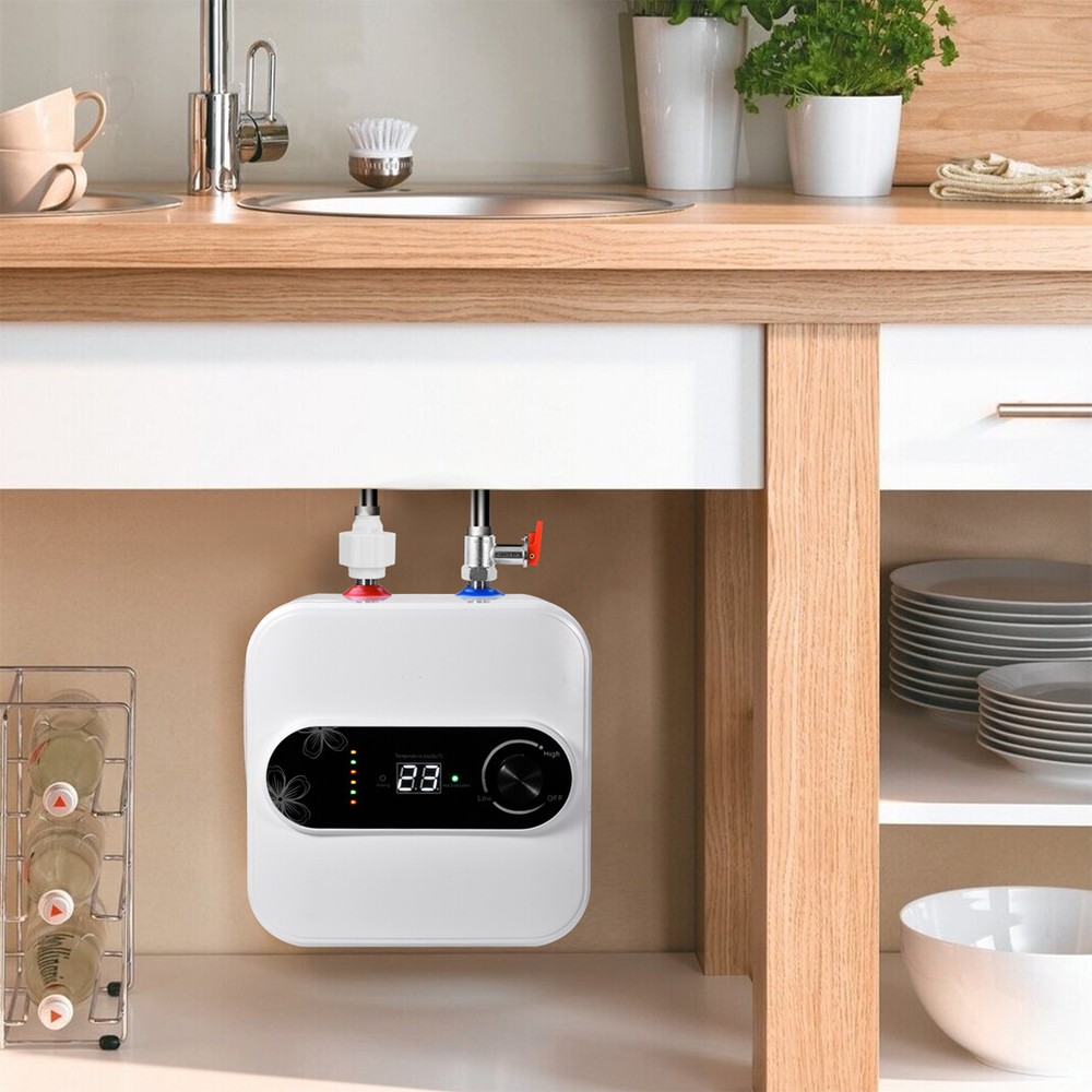Fast Heat Electric Instant Hot Water Heater Under Sink Small Water Tank Kitchen