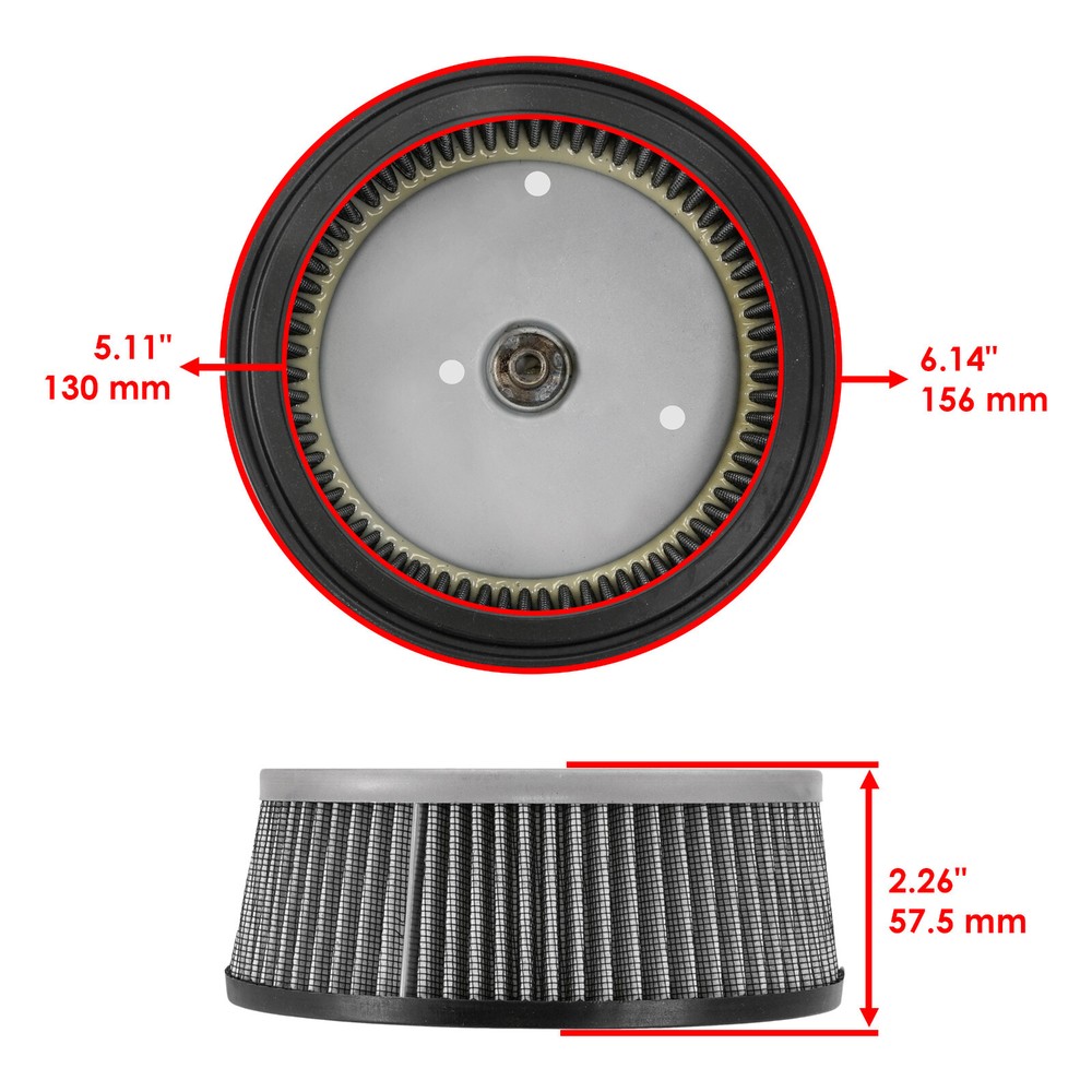 Air Filter For Harley Davidson Softail DEUCE Screaming Eagle FXSTDSE 2003-2004