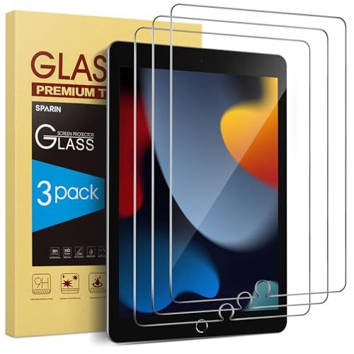 3 Pack Screen Protector Compatible with Ipad 9Th 8Th 7Th Generation