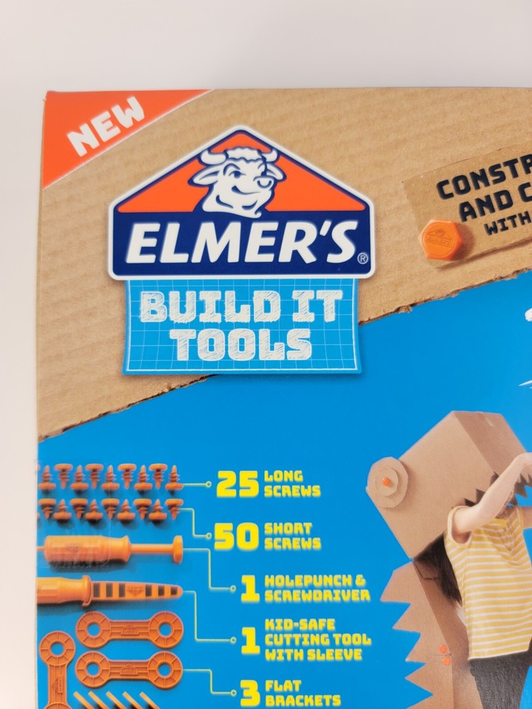 Elmer's Build It Tools Kit Construct & Create w/ your Cardboard 87ct Tool Kit