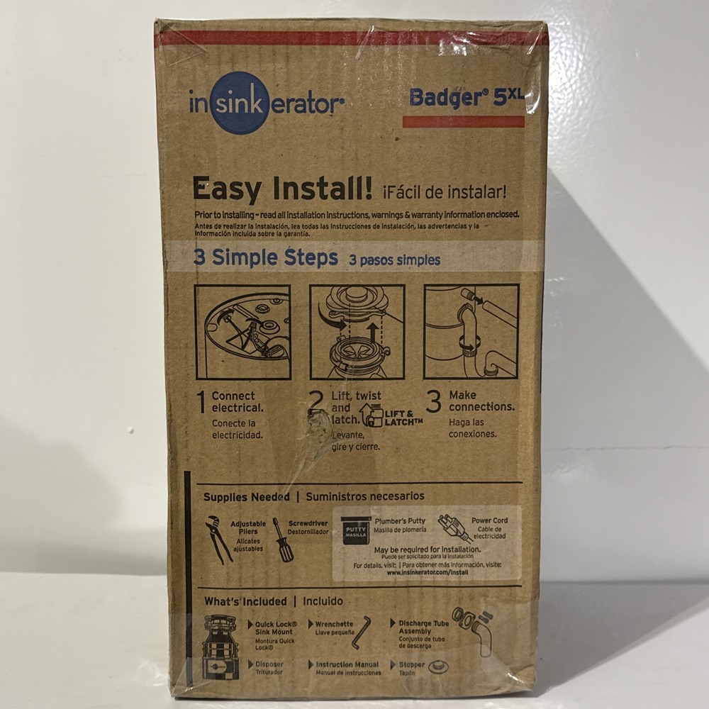 InSinkErator Badger 5XL Continuous feed 1/2-HP Non-corded Garbage Disposal