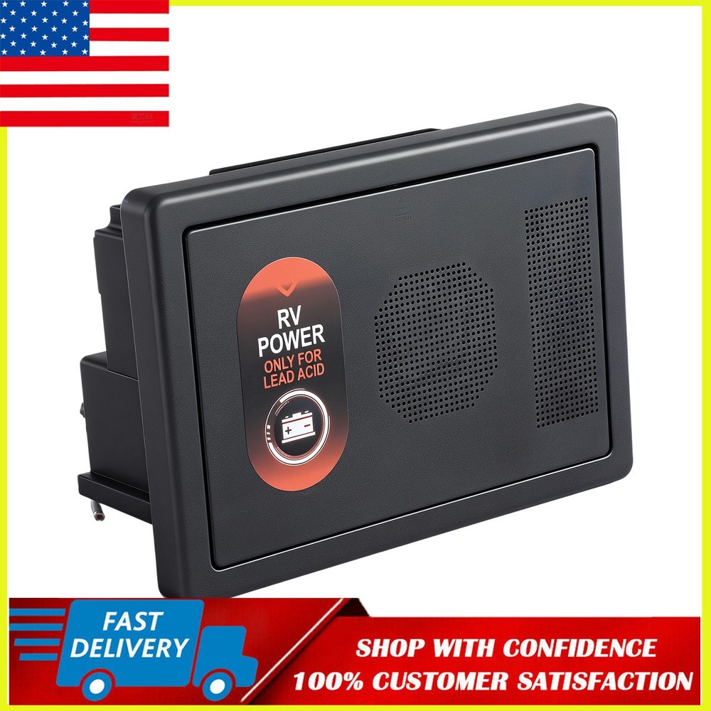 RV Converter Charger WF8735-P 30 Amp NEW 30 Amp 30 Amp Power WF-8735-AD Black