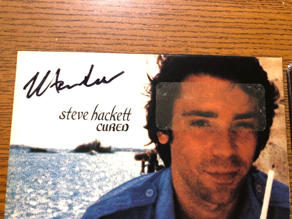 STEVE HACKETT signed Cured CD w/bonus tracks Charisma Genesis PLS READ