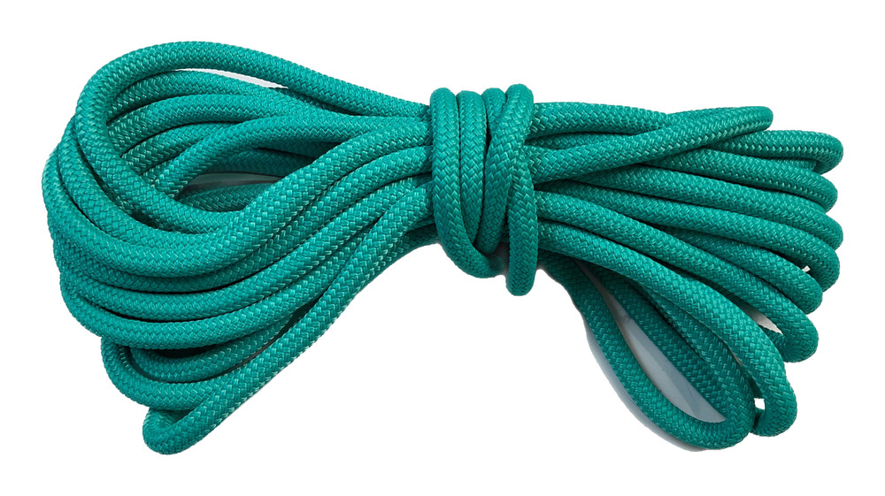 9/16" x 100 ft. Double Braid Polyester yacht braid rope teal