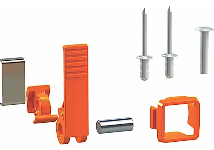Carefree R001657, Flipper Latch, RV Awning Arm Lock, Orange