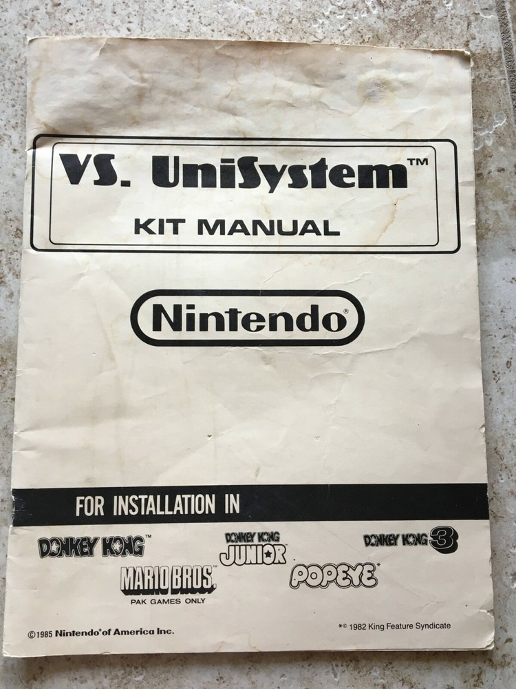 Nintendo Vs Versus UniSystem Installation Kit Manual (2)