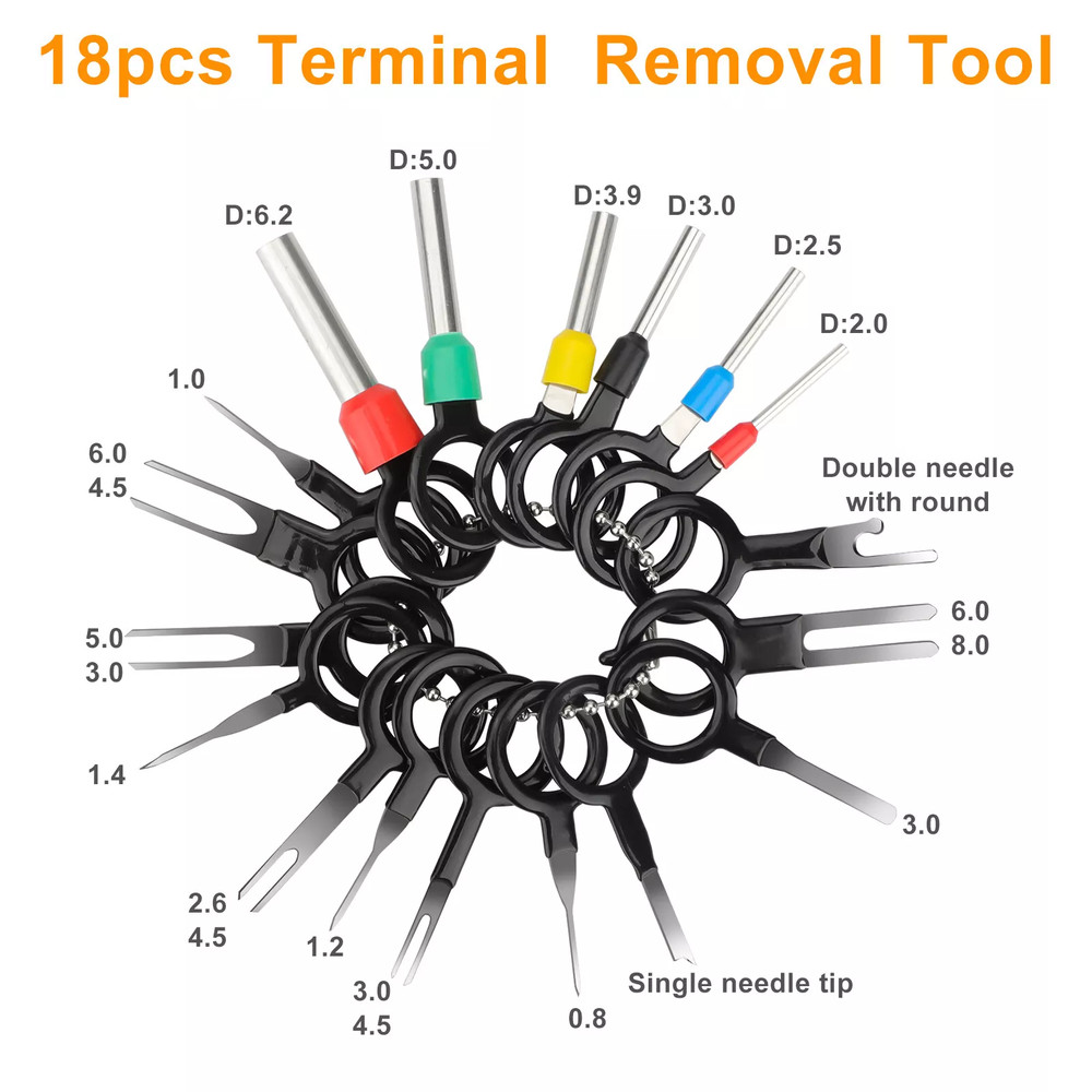420PCS Connector Pins 21 Types Electrical Wire Terminal Kit,18PCS Extractor Tool